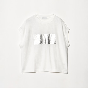 スラブ フォイル ボックスプリントTシャツ <A DAY IN THE LIFE>