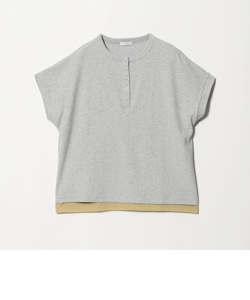 リブ フェイクレイヤード ヘンリーネックTシャツ <A DAY IN THE LIFE>