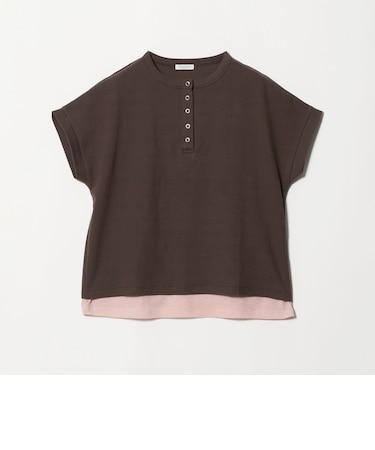 リブ フェイクレイヤード ヘンリーネックTシャツ <A DAY IN THE LIFE>