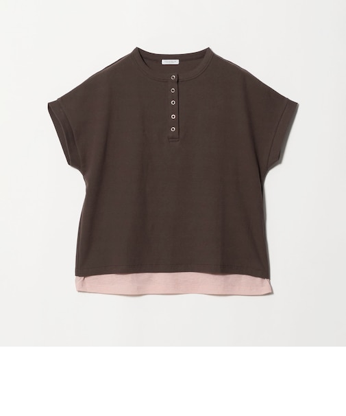 リブ フェイクレイヤード ヘンリーネックTシャツ <A DAY IN THE LIFE>