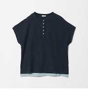 リブ フェイクレイヤード ヘンリーネックTシャツ <A DAY IN THE LIFE>