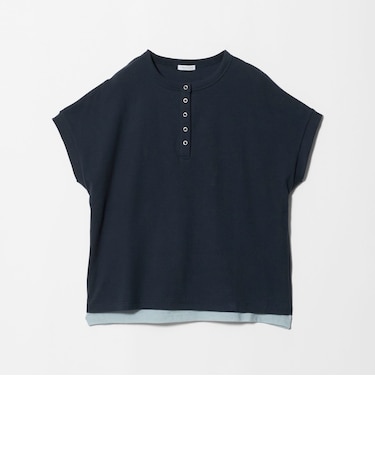 リブ フェイクレイヤード ヘンリーネックTシャツ <A DAY IN THE LIFE>