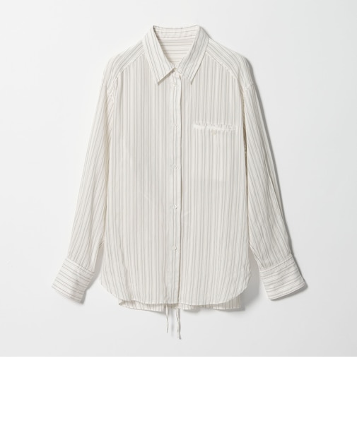 ＜SEASONAL COLLECTION＞ストライプ シアー シャツ