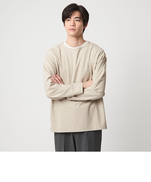 KIVANC ノーカラー 長袖 Tシャツ