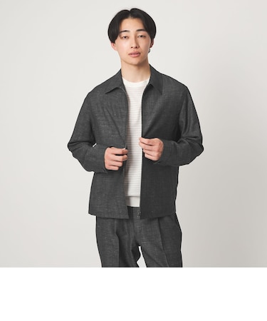TW リネン デニムライク ブルゾン