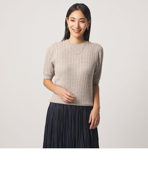 ケーブル ショートスリーブニット ‐ウォッシャブル‐ ＜A DAY IN THE