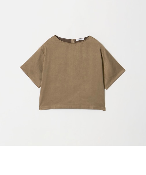 ポリエステル スエードライク クロップドTシャツ