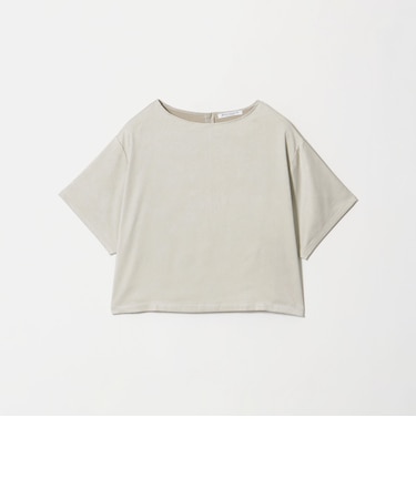 ポリエステル スエードライク クロップドTシャツ