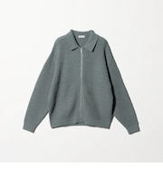 ブークレ レース ジップ ポロジャケット ウォッシャブル