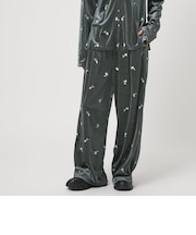 ＜CITEN＞ベロアエンブロイダリーカットパンツ
