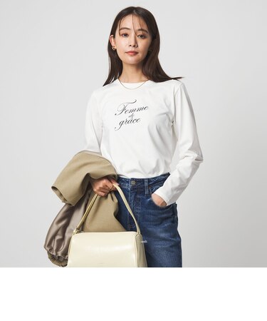ロゴ ロングスリーブ カットソー