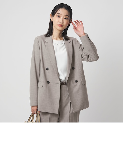 ［size SHORTあり］カチリラ ダブル ジャケット  ウォッシャブル ストレッチ
