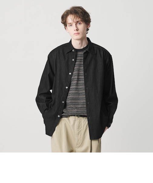 7.5oz サテンデニム レギュラー グランデ シャツ GRANDE型