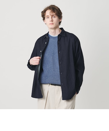 7.5oz サテンデニム レギュラー グランデ シャツ GRANDE型