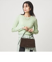 リブ ニット クルーネック プルオーバー ウォッシャブル