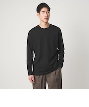 LONG FIBER COTTON クリア クルーネック 長袖 Tシャツ