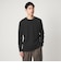 LONG FIBER COTTON クリア クルーネック 長袖 Tシャツ