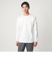 LONG FIBER COTTON クリア クルーネック 長袖 Tシャツ