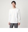 LONG FIBER COTTON クリア クルーネック 長袖 Tシャツ