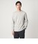 LONG FIBER COTTON クリア クルーネック 長袖 Tシャツ