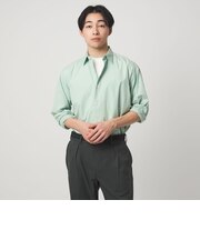 コットン ブロード ガーメントダイ レギュラーカラー 長袖 シャツ