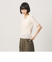 レース ショートスリーブ フーディ