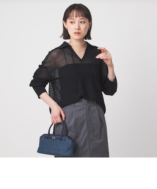 メッシュ ポロプルオーバー