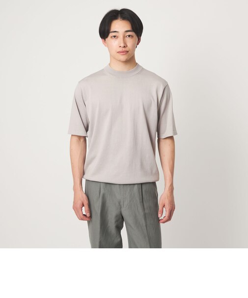 MTB コットン ハイゲージ モックネック ニット Tシャツ