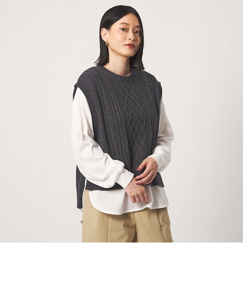 ランバン スポール LANVIN SPORT 中わたアウターベスト【HEAT NAVI
