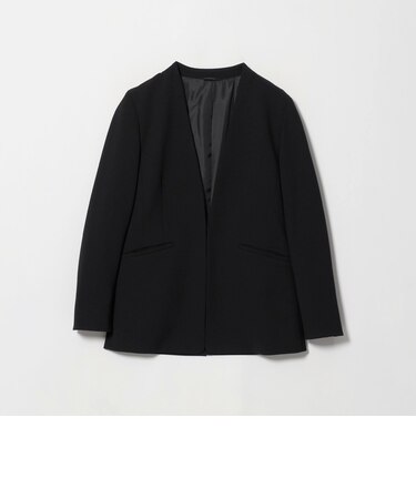 カットジョーゼット Vネックジャケット ‐セットアップ対応・ウォッシャブル‐