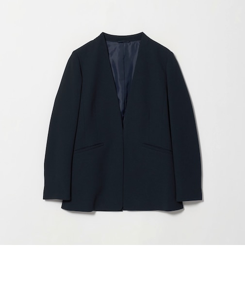 カットジョーゼット Vネックジャケット  ‐セットアップ対応・ウォッシャブル‐