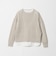 メッシュ クルーネックニット＋カットソー -セットアイテム- -ウォッシャブル- ＜A DAY IN THE LIFE＞