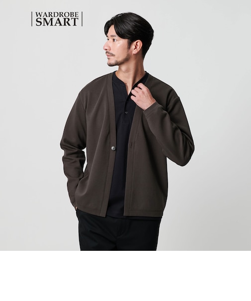 【WARDROBE SMART】ダブルニット カーディガン/セットアップ対応