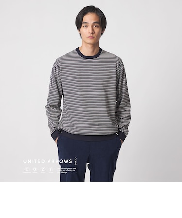 マリンボーダー クルーネックニット UA COZY ウォッシャブル