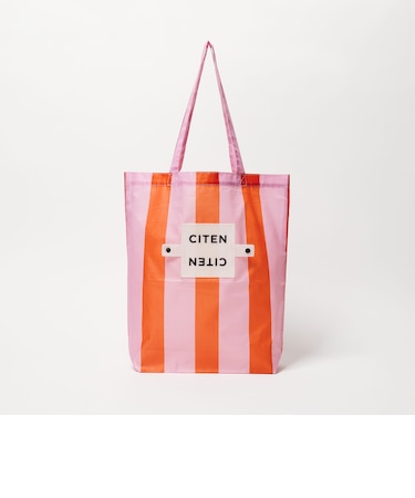 ＜CITEN＞くるくるパッチンストライプトート