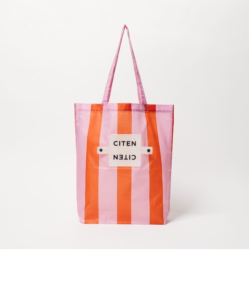 ＜CITEN＞くるくるパッチンストライプトート