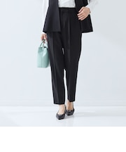 ［size SHORT/TALLあり］パウドレ テーパード パンツ ウォッシャブル ストレッチ