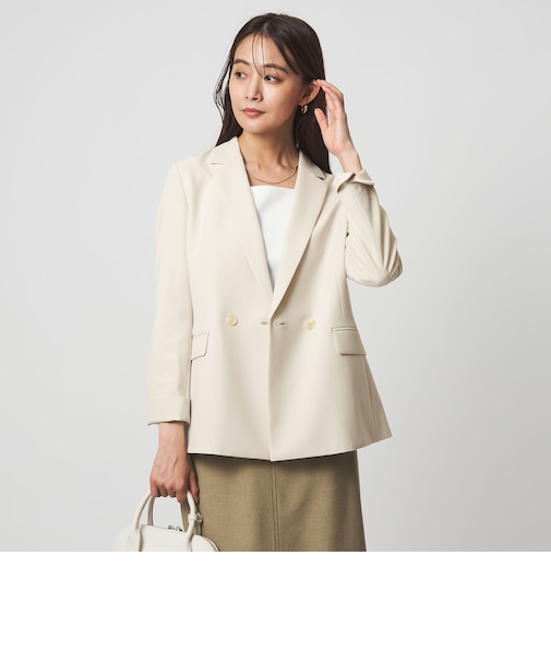 ［size SHORTあり］パウドレ ダブル ジャケット ウォッシャブル ストレッチ