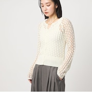 ＜CITEN＞メッシュニットカーディガン