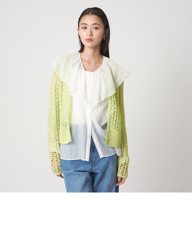 ＜CITEN＞メッシュニットカーディガン