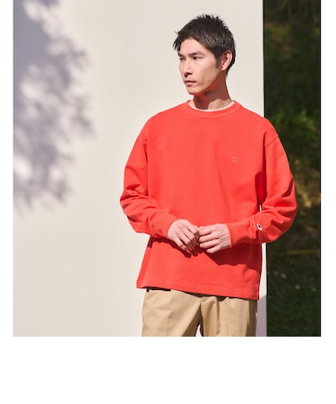【別注】＜Champion＞クルーネック 長袖 スウェット