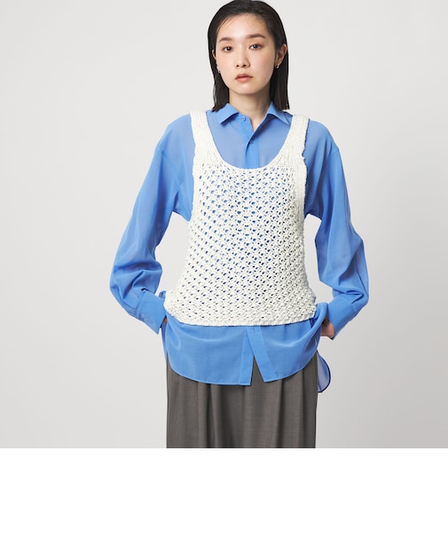 ＜CITEN＞メッシュニットベスト
