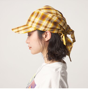 ＜CITEN＞チェックスカーフキャップ