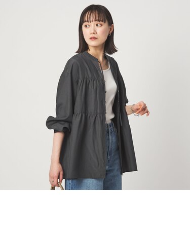 ボリューム ギャザー ハオリ ブラウス UVカット 接触冷感