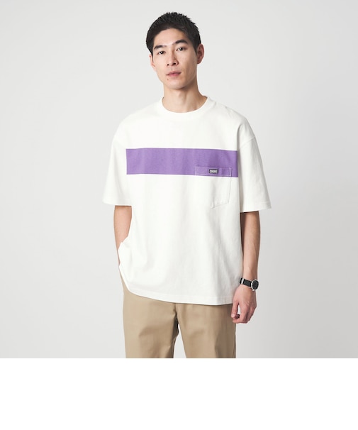【別注】<CHUMS>GLR ライン ポケット 半袖 Tシャツ