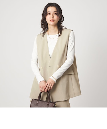 ［size SHORTあり］サラフール ノーラペル ジレ ストレッチ UVカット