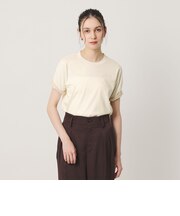 麻コットン レイヤード クルーネック Tシャツ