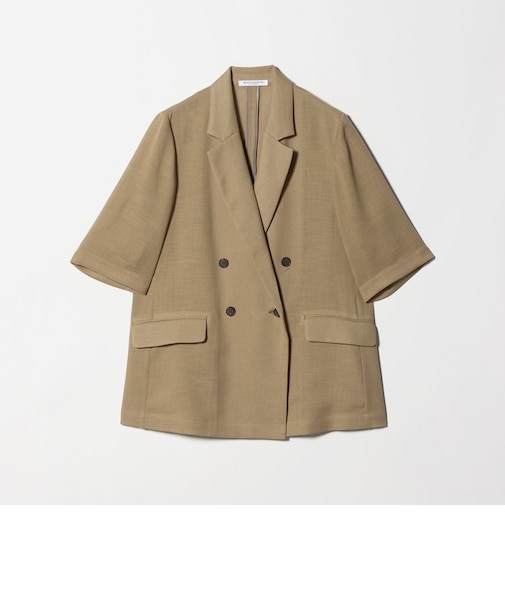 ポリエステル メッシュ ハーフスリーブ ジャケット ウォッシャブル