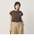コットン ロゴプリント フレンチスリーブ Tシャツ