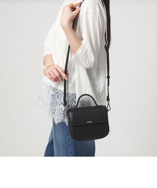 【別注】＜SINBONO＞メッシュフラップ ミニバッグ